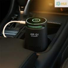 행운군 에어큐원 차량용 공기청정기 블랙 자동차공기청정기