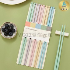 [牛牛造型] 合金筷 尖頭筷 243mm, 1個, 懸浮筷-五雙五色