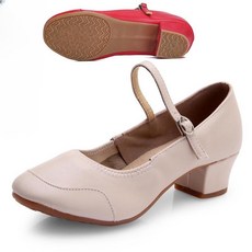 까마느 발이 편한 댄스 슈즈 스포츠 줌바 댄스화, 255, 베이지