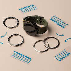 링케 갤럭시 워치 베젤 스타일링 내부 점착 테이프 / 교체용 여분 테이프, 내부 점착 테이프 쿼드 타입 (10매), 1개