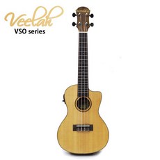 Veelah VSO-CCE 23吋 雲衫單板非洲黑桃木烏克麗麗, 1個