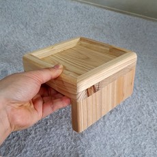 소형견식탁 강아지식탁 삼나무 고양이식탁, 베이지, 1개