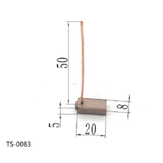 호환 4개의 Ts-0074-Ts-0085는 발레오 보쉬 덴소 폭스바겐 토요타 차량 발전기 카본 브러쉬 혼다 차량 발전, 10 5X8X20 Ts-0083