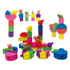 04012 소프트 안전알파블럭세트 46pcs/영아블럭/유아블럭/안전블럭/정리함, 1개