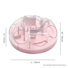 고양이 노즈워크 간식 놀이 강아지 간식볼 훈련, 1개, 핑크 미로 30x12cm