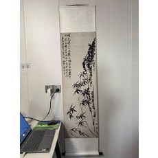 鄭板橋 墨竹圖 裝飾畫掛畫, 參考詳情頁