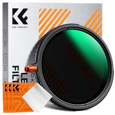 K&F CONCEPT Nano-Klear 가변 ND2-32&CPL&블랙 미스트 1/4 3-in-1 필터, 72mm, 1개