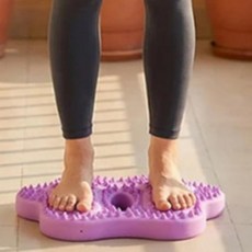 쿠션 지압 유산소 홈트 패드 발판 밸런스 에어 스텝퍼, 핑크