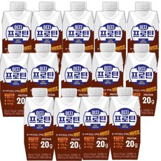 (대영) 롯데웰푸드 이지프로틴 저당 초코 드링크, 250ml, 14개