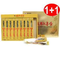 1+1고려뿌리 홍삼정과(원산지:국내산)+쇼핑백, 2개, 200g