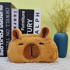 제이샵 다양한표정 카피바라 필통, 1개, 브라운