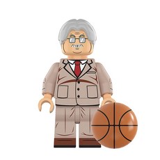 슬램덩크 미니 호환 블록 피규어 강백호 서태웅 모든 애니 캐릭터 조립 완구, XP462 - 안경 코치