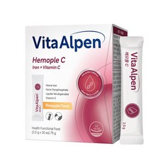 비타알펜 헤모플C 고함량 임산부 수유부 철분 헴철 비헴철 30포, 1박스, 30정