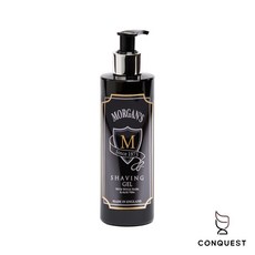 CONQUEST 英國 Morgan's Shaving Gel 刮鬍凝膠 全效型 舒緩刮鬍後不適感 檸檬佛手柑香, 1個, 250ml 瓶裝, 250ml