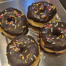 당일제조한 크레이지 수제 도넛 27개 미니 초코 도넛 모음세트 선물용 간식용, 25g × 27개