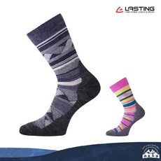 LASTING 捷克 美麗諾羊毛中筒健行襪 灰色/粉紅色 LT-WLI 登山襪, 粉紅,S, 1個