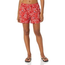 Columbia 남성용 W 슈퍼 백캐스트 워터 반바지 대학 해군 물고기 깃발 프린트 164089