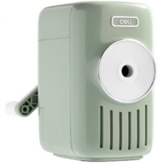 델리 밀크 화이트 포인트 연필깎이 VB165, 밀크그린, 1개