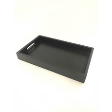 東昇瓷器餐具 黑木紋直邊托盤, 1個