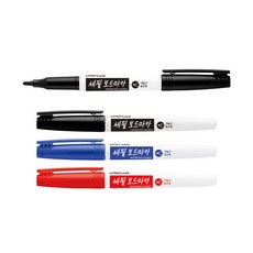 화인 보드마카 12개 1세트 둥근촉 2mm 필기 클립 펜, 흑색