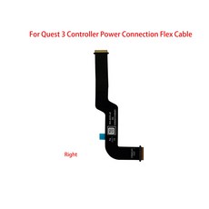 컨트롤러 하우징 쉘 카메라 조이스틱 전원 이어폰 위치 파악 플렉스 케이블 금속 버클 렌즈 OculusQuest 3 VR용, power flex right