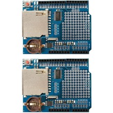 아두이노 UNO SD 카드용 시미마크 2PCS 데이터 로거 모듈 로깅 실드 레코더 DS1307