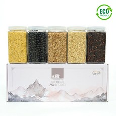 [건강을그리다] 2025년산 국산 국내산 잡곡선물세트 5종 찰흑미 찰보리 귀리 찰기장 명절 선물세트, 1세트