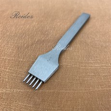 RCIDOS 수동 바느질 올리버 홀 펀처 스타일 스티칭 펀칭 도구 거리: 3/3.38/3.85/4/5mm, 3mm 5tooth, 1개