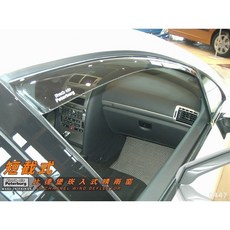 比德堡崁入式晴雨窗 內崁式-短截式 寶獅PEUGEOT 406 1997-2005年專用, 前窗兩片
