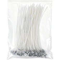 양초 제작을 위한 오베코 프리 왁스 코튼 캔들 심지 6인치 80Pcs 천연 코어, 10IN-100pcs