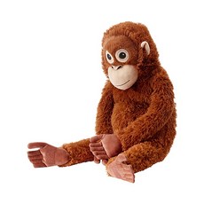 이케아 DJUNGELSKOG 봉제인형 오랑우탄 304.028.40, 1개, 66cm