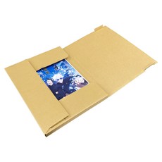 紙箱大地 加硬A3海報盒, 牛皮色, 1個