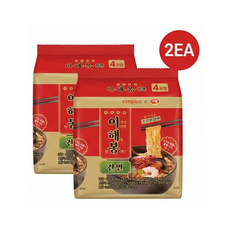 simplus 이해봉 짬뽕 건면 (98g x 4입), 2팩
