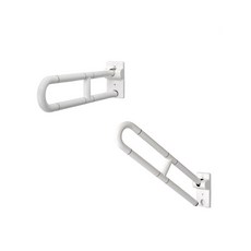 海夫健康生活館 台北無障礙ABS抗菌馬桶活動扶手，安全扶手，抗菌材質，無障礙設施, 1個