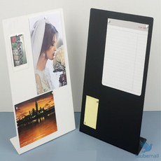 타우베 L형 자석보드판 테이블자석메모판, 검정