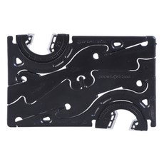 휴대용 접이식 휴대폰 홀더 카드형 회전 홈 안정적인 범용 조절 포켓 삼각대, Black