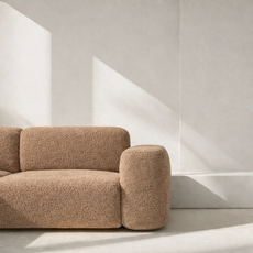 커버무드 고탄력 플러피 소파커버 + 자체제작 고정 스펀지, 1개, 브라운