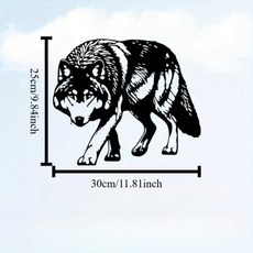 울부짖는 늑대 실루엣 아이언 아트 빈티지 스터디 라운지, Light Grey