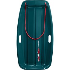 Retrospec Retrorider 어린이 및 성인용 플라스틱 눈썰매 - 터보건 스타일 풀 로프 내한성 구조 빠른 내리막 라이딩을 위한 단단한 바닥, 싱글, 35", 스노이 스프루스