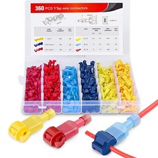Nilight 퀵 스플라이스 와이어 터미널 120피스 60쌍 (50004R), 360개