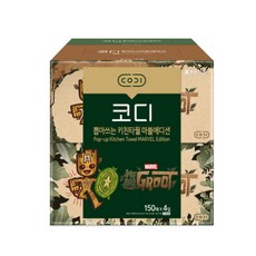 코디 뽑아쓰는 UKP 키친타월 150매, 4개입, 1개