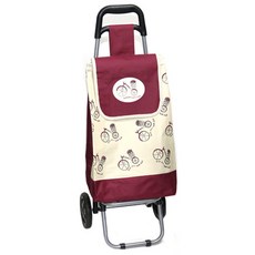 쇼핑카트/핸드캐리어/시장가방, 레드 쇼핑카트 대형, 1개