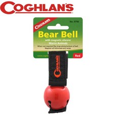 COGHLAN'S 熊鈴 (紅色) 附磁性靜音器 警告動物, 1個, OS