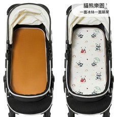 嬰兒車涼席墊 雙面冰絲藤席 深海奇遇記, 雙面推車躺席 熊貓樂園單涼蓆, 1個