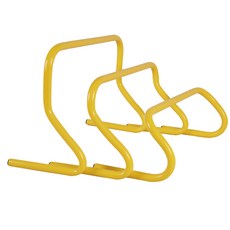 NORDITION 15公分高低欄 - 6入1組 台灣製 速度跨欄 高低梯 障礙欄 跳格欄 小欄架 直排輪 足球訓練 田徑 敏捷度 團康, 黃色, 1套