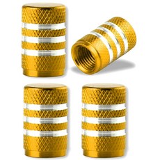 알루미늄 합금 타이어 밸브 스템 캡 4 Pcs 자동차 오토바이 및 자전거 용 범용 커버 자동 액세서리, C0646 gold