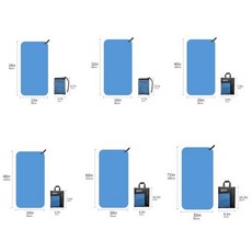 메쉬 백이 포함된 Mutao 극세사 타월 캠핑 체육관 요가 배낭 여행 하이킹을 위한 빠른 건조 흡수성 타월, 30x60cmXS, 8)Blue
