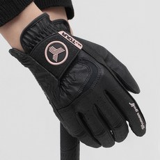 투어골프 논슬립 파워그립 양손 골프장갑 여성용, TGW-06_여/양손, 1세트, 핑크