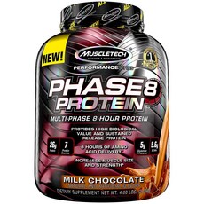 MUSCLETECH Phase 8乳清蛋白粉, 牛奶巧克力, 2.09kg, 1入