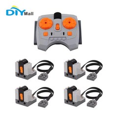 5PCS 파워 기능 세트 8879 IR 속도 원격 제어(4개의 수신기 포함) -호환 가능한 DIY 자동차/기차 모델용